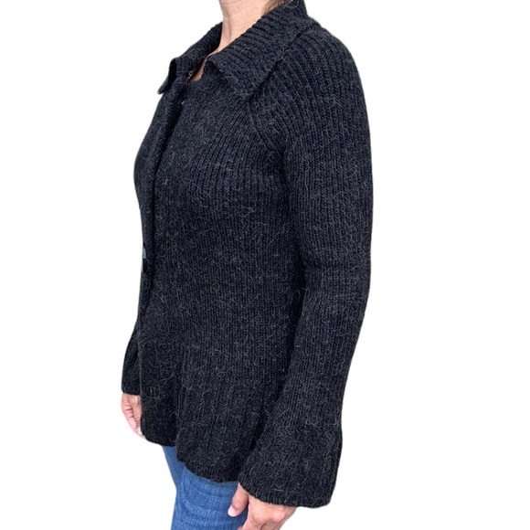 Vintage Vertigo Paris Anthropologie | Alpaca Shag Cardigan Sweater Bell … - Picture 3 of 9